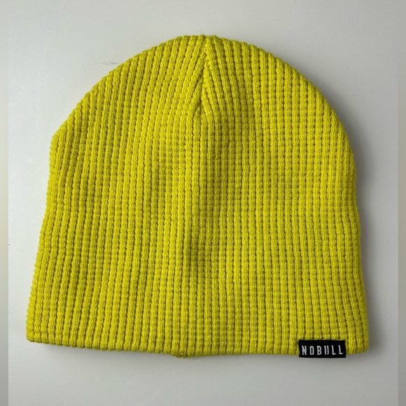 NOBULL Accessories - NOBULL‎ Waffle Beanie Yellow Unisex